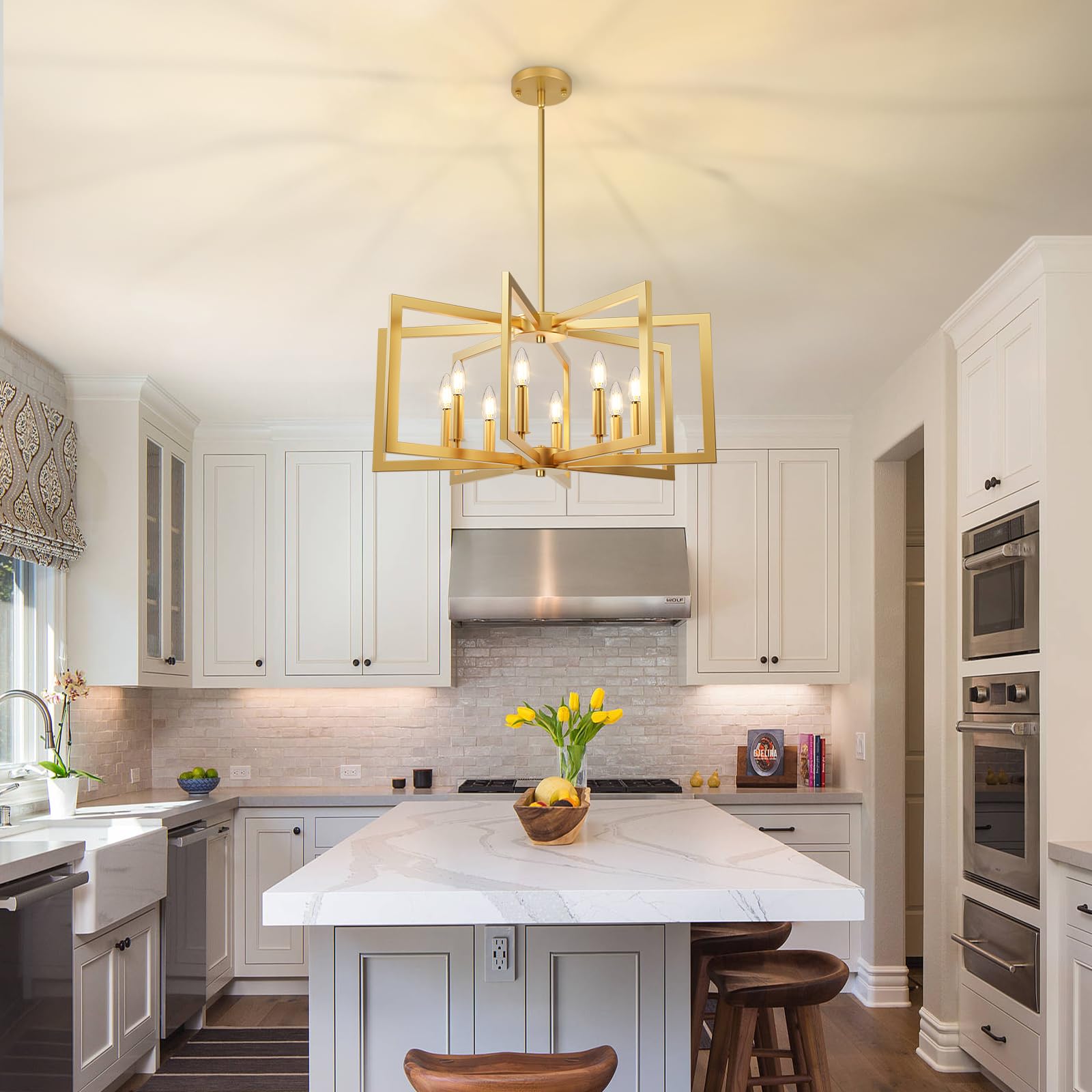 Rustic Farmhouse Metal Chandelier