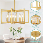 Rustic Farmhouse Metal Chandelier