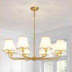 Vintage Sleek Lampshade Chandelier