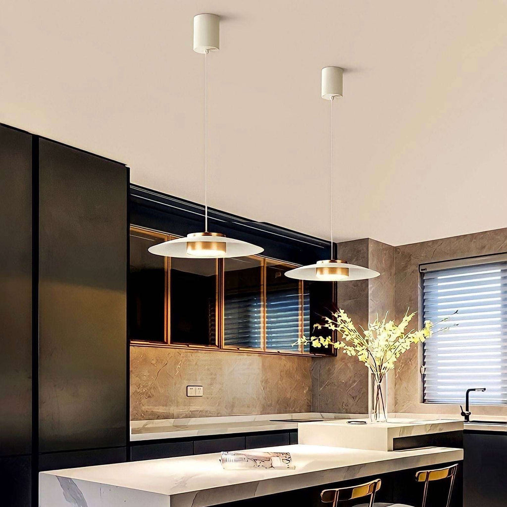 Nordic Minimal Disc Metal Pendant Light