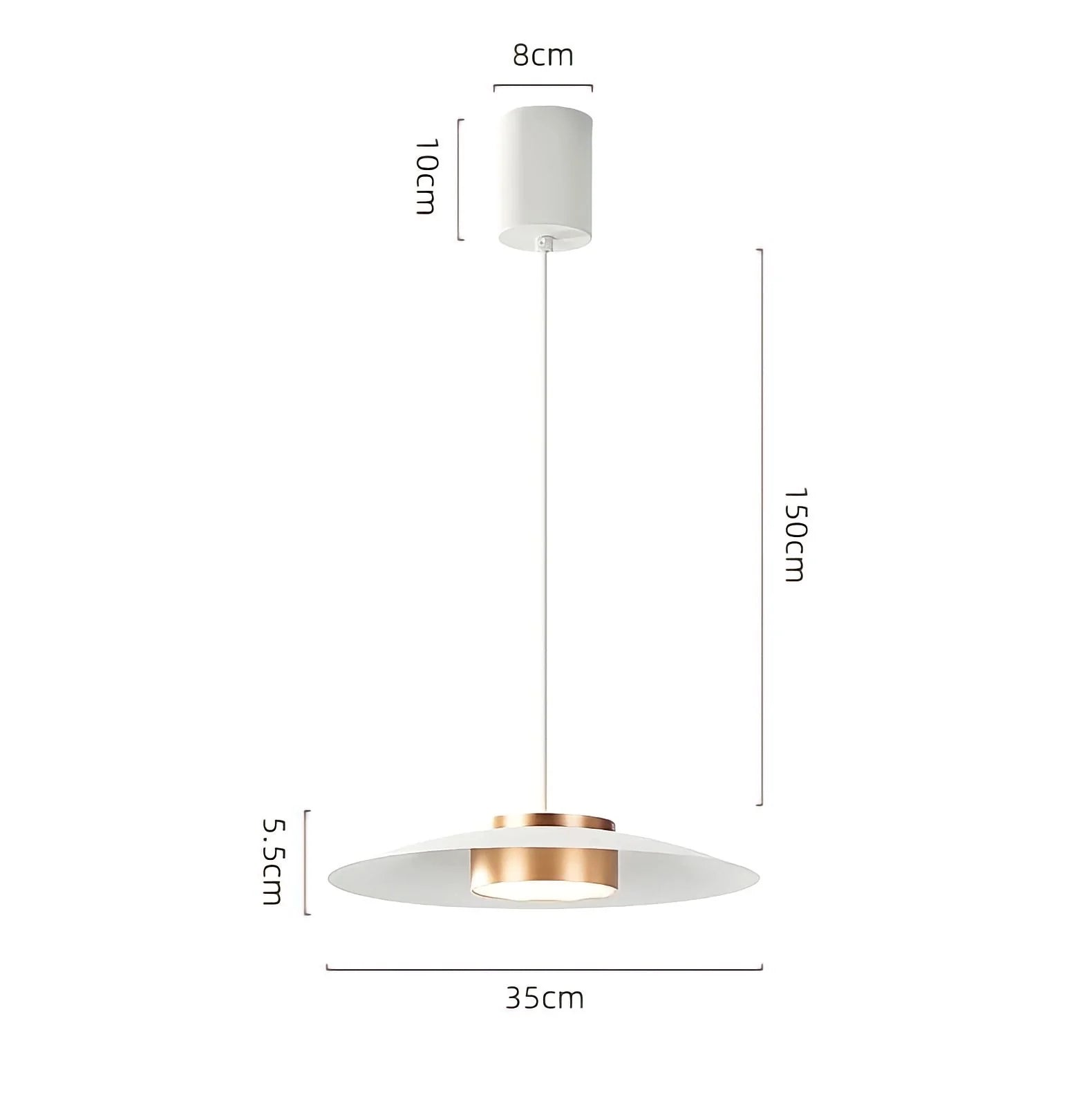 Nordic Minimal Disc Metal Pendant Light