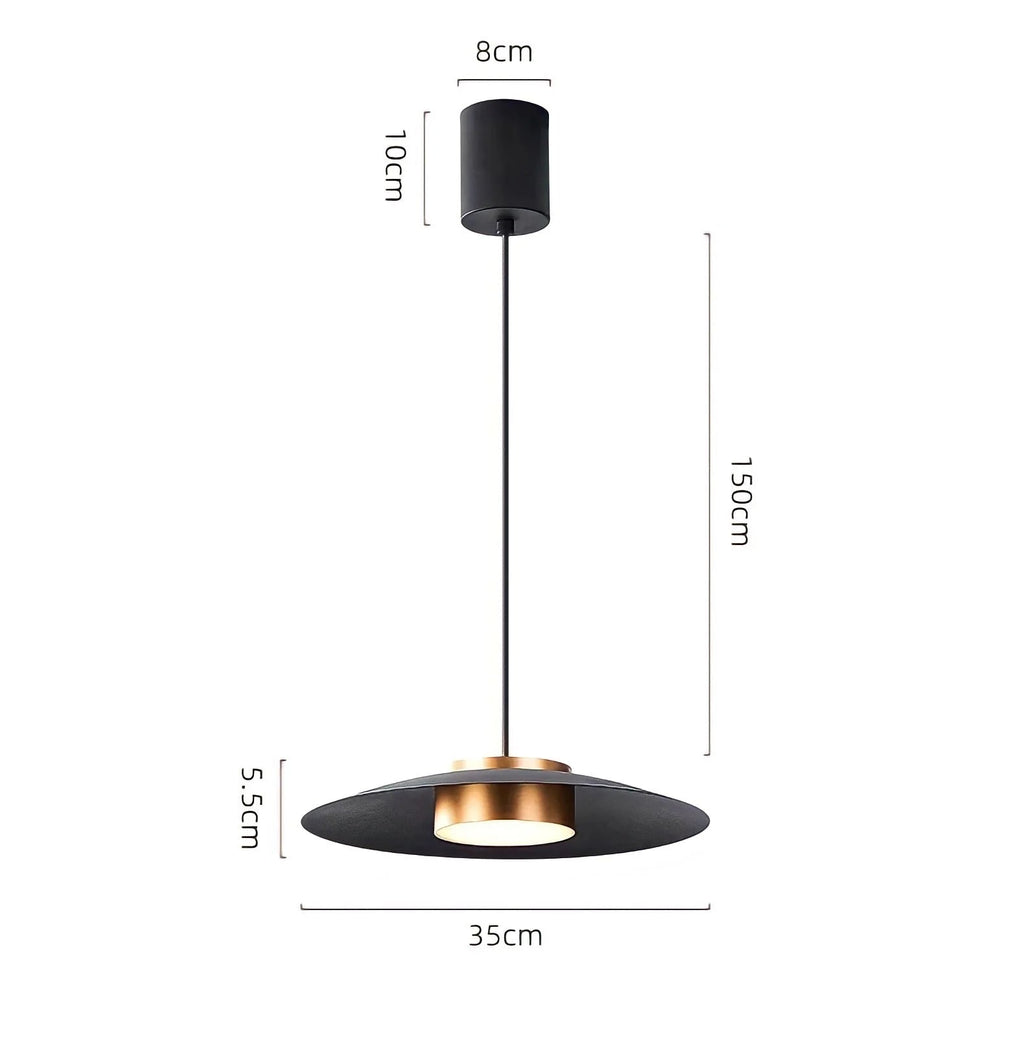 Nordic Minimal Disc Metal Pendant Light