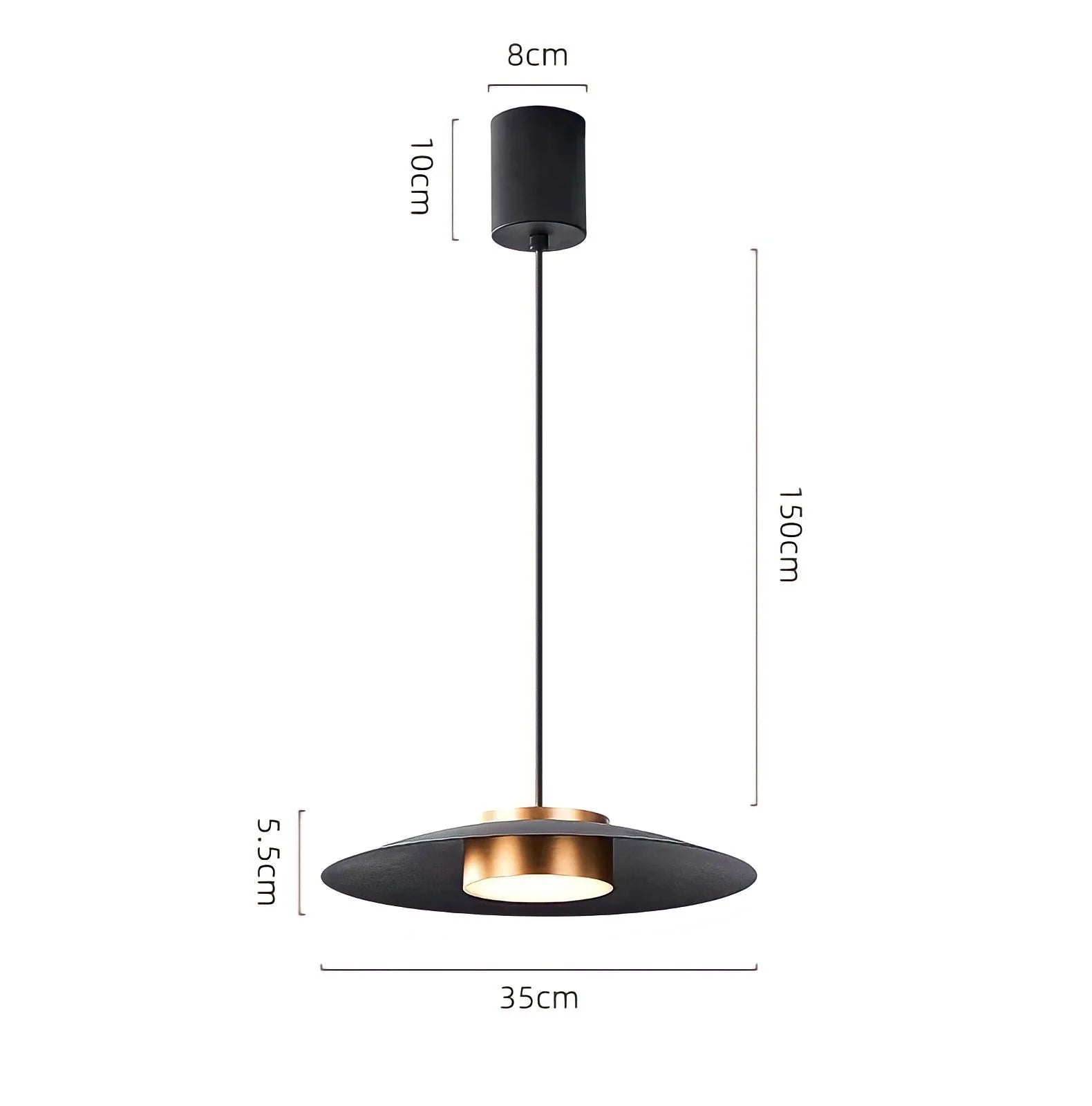 Nordic Minimal Disc Metal Pendant Light