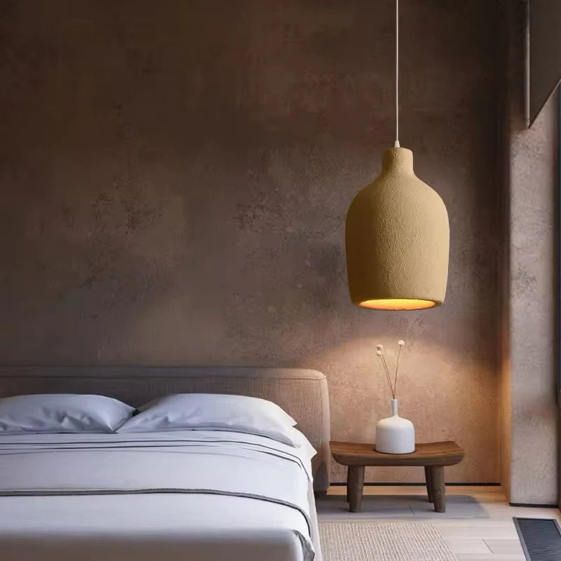 Modern Serenity Cylindrical Resin Pendant Light