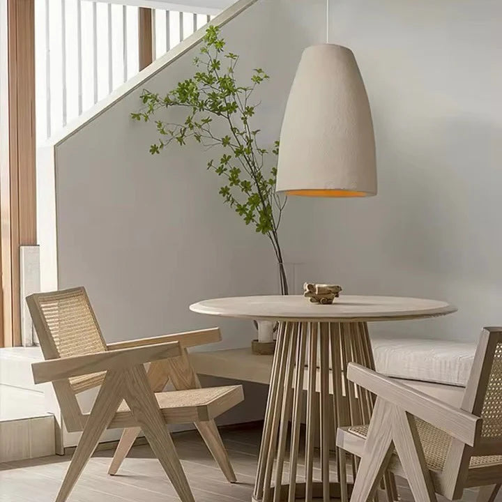Modern Serenity Cylindrical Resin Pendant Light