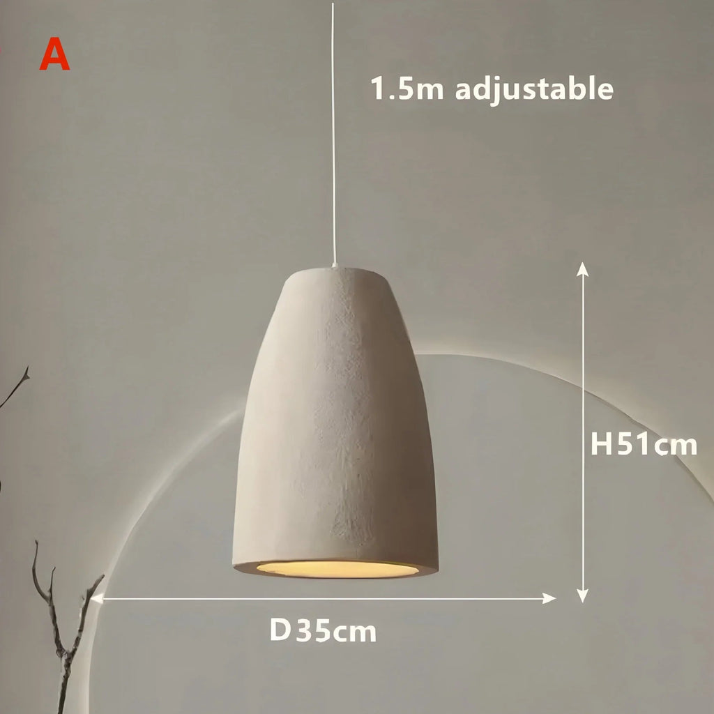 Modern Serenity Cylindrical Resin Pendant Light