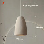 Modern Serenity Cylindrical Resin Pendant Light