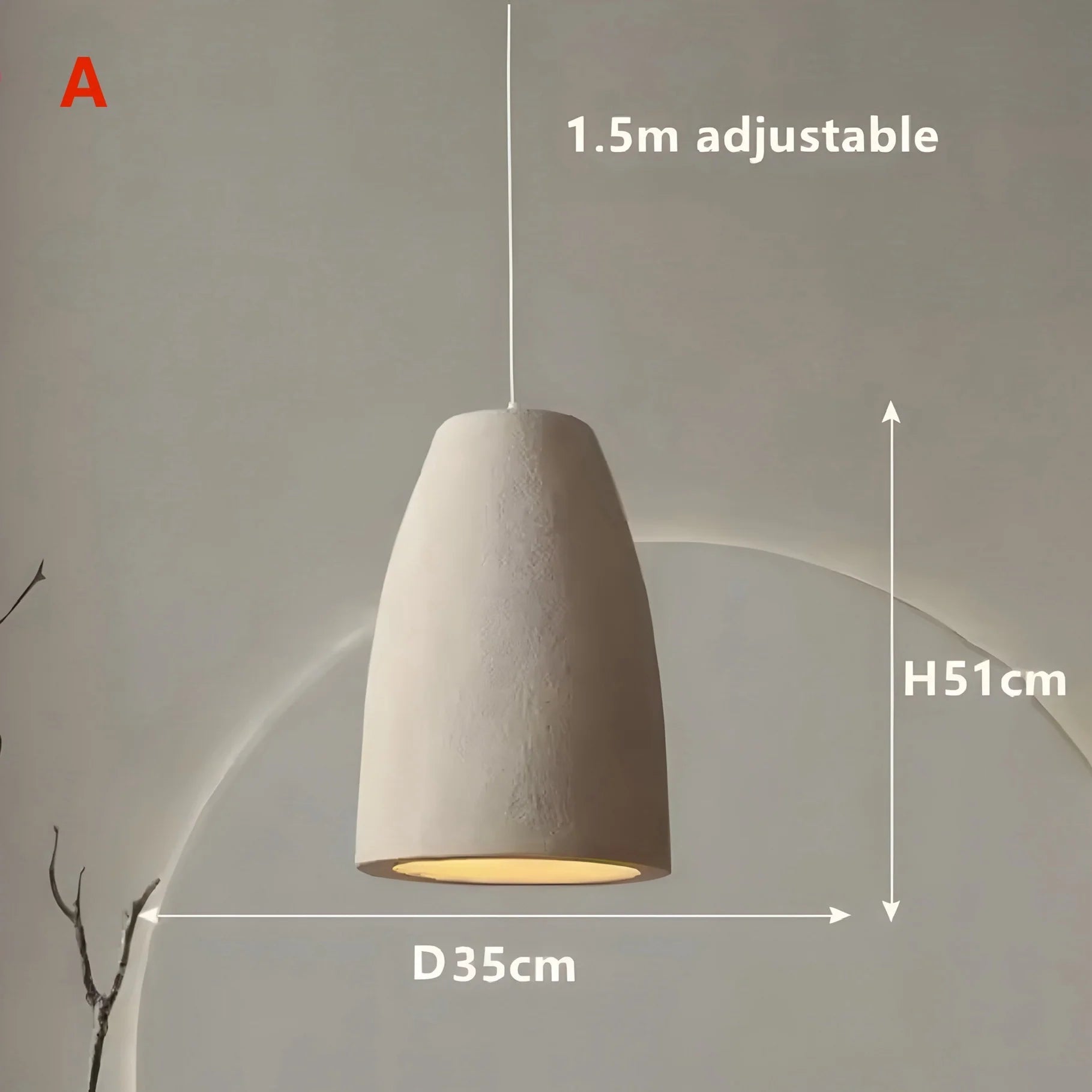 Modern Serenity Cylindrical Resin Pendant Light