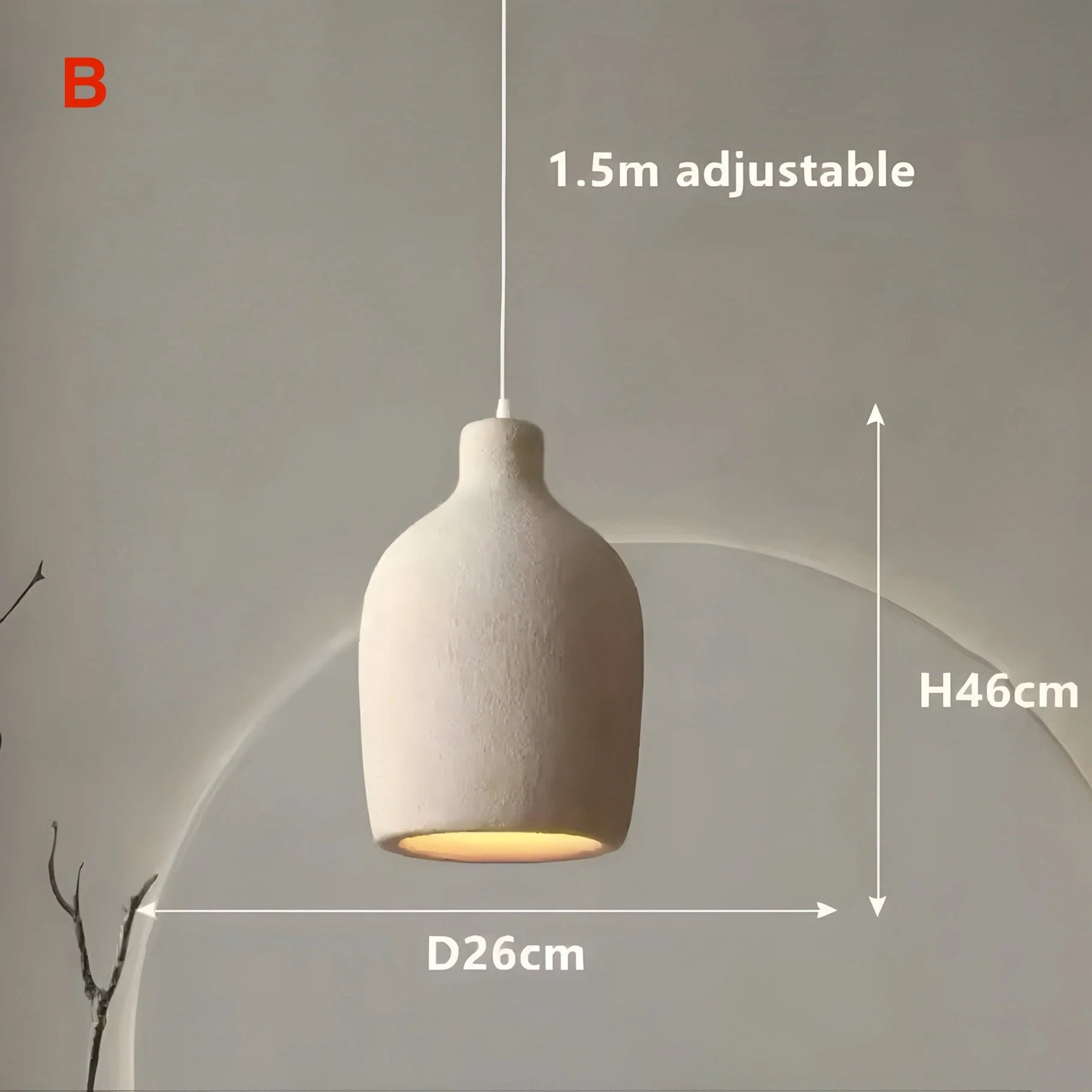 Modern Serenity Cylindrical Resin Pendant Light