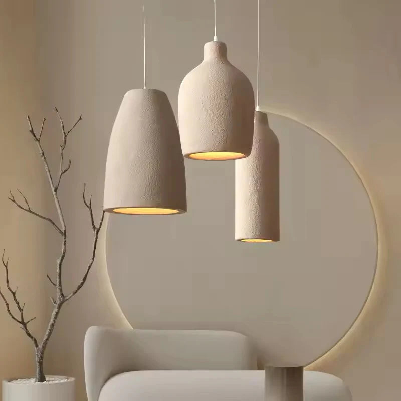 Modern Serenity Cylindrical Resin Pendant Light