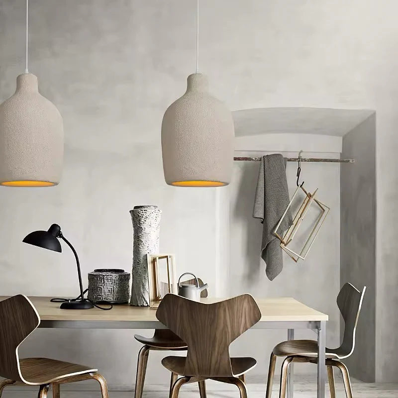 Modern Serenity Cylindrical Resin Pendant Light