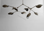 Mid-Century Sculptural Leaf Chandelier