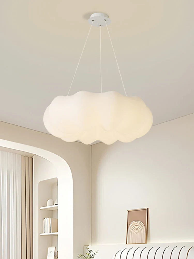 Cream-style Kids’ Room Ceiling Lights with Pumpkin-Cloud Inspired Design