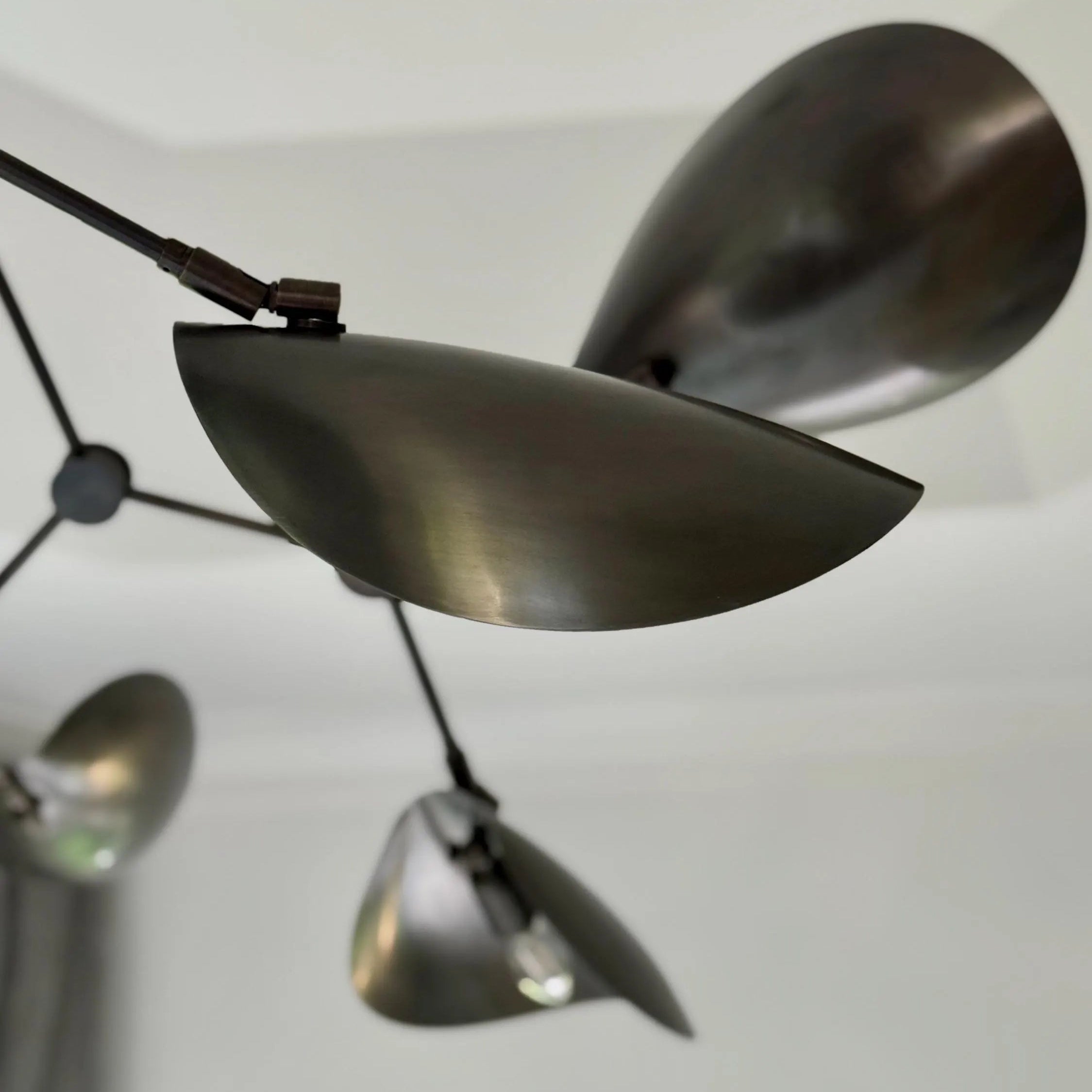 Mid-Century Sculptural Leaf Chandelier