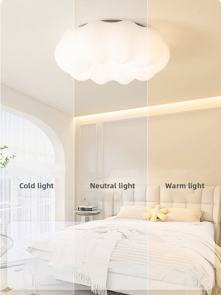 Cream-style Kids’ Room Ceiling Lights with Pumpkin-Cloud Inspired Design