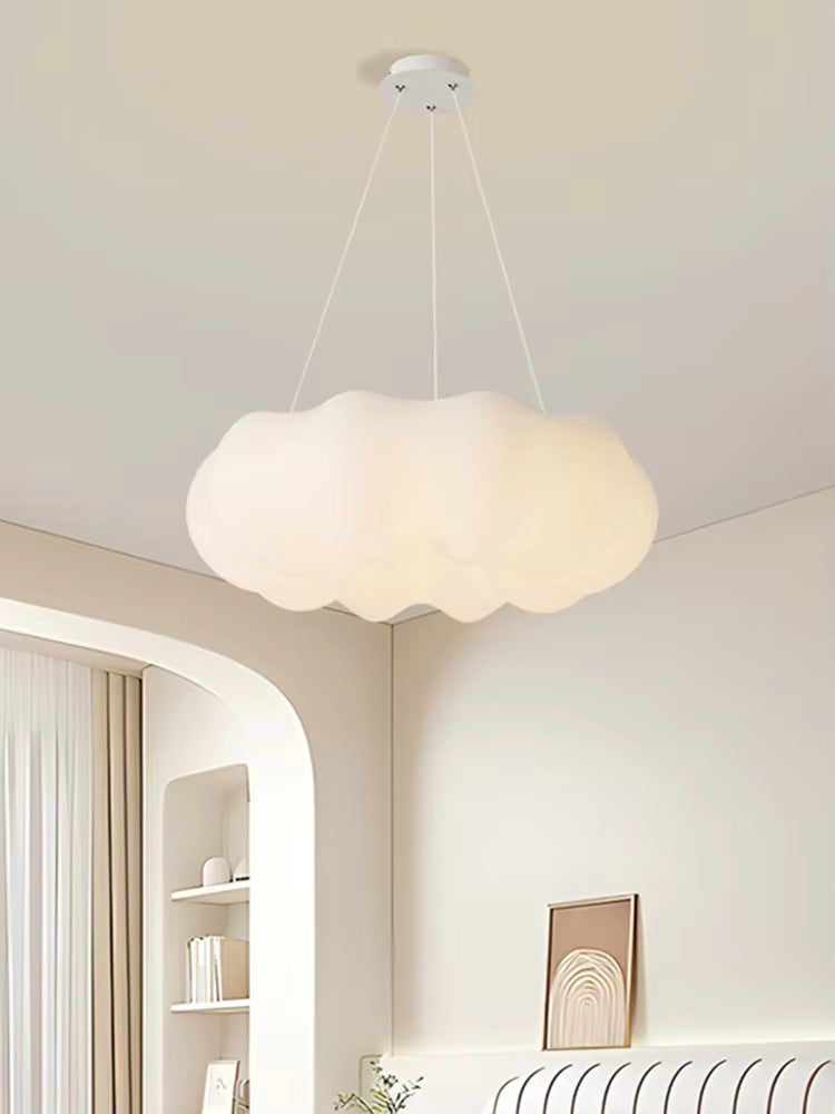 Cream-style Kids’ Room Ceiling Lights with Pumpkin-Cloud Inspired Design