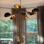 Mid-Century Sculptural Leaf Chandelier
