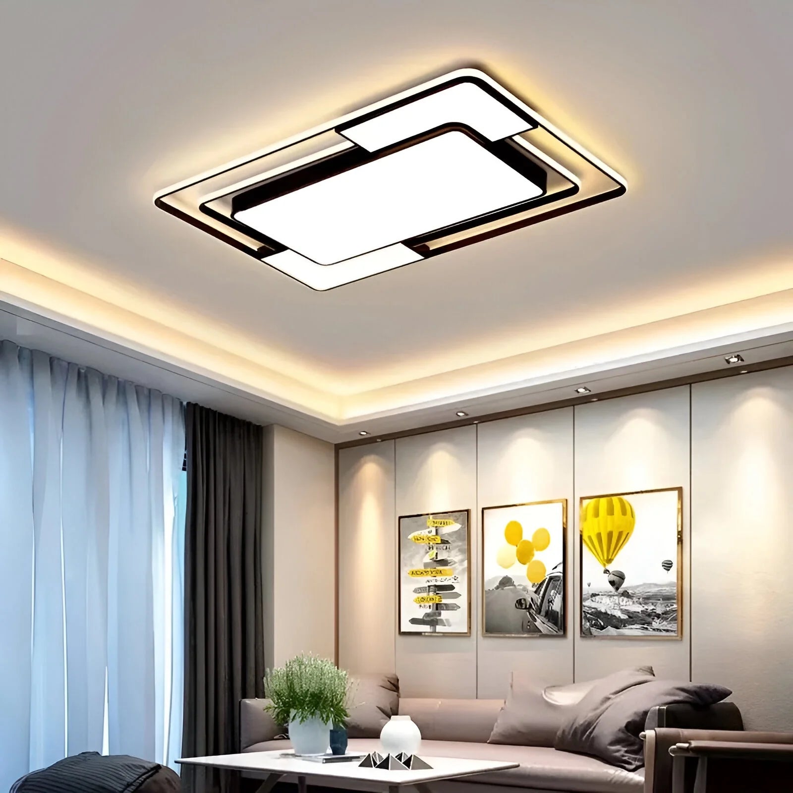 Modern Strata Acrylic Ceiling Lamp