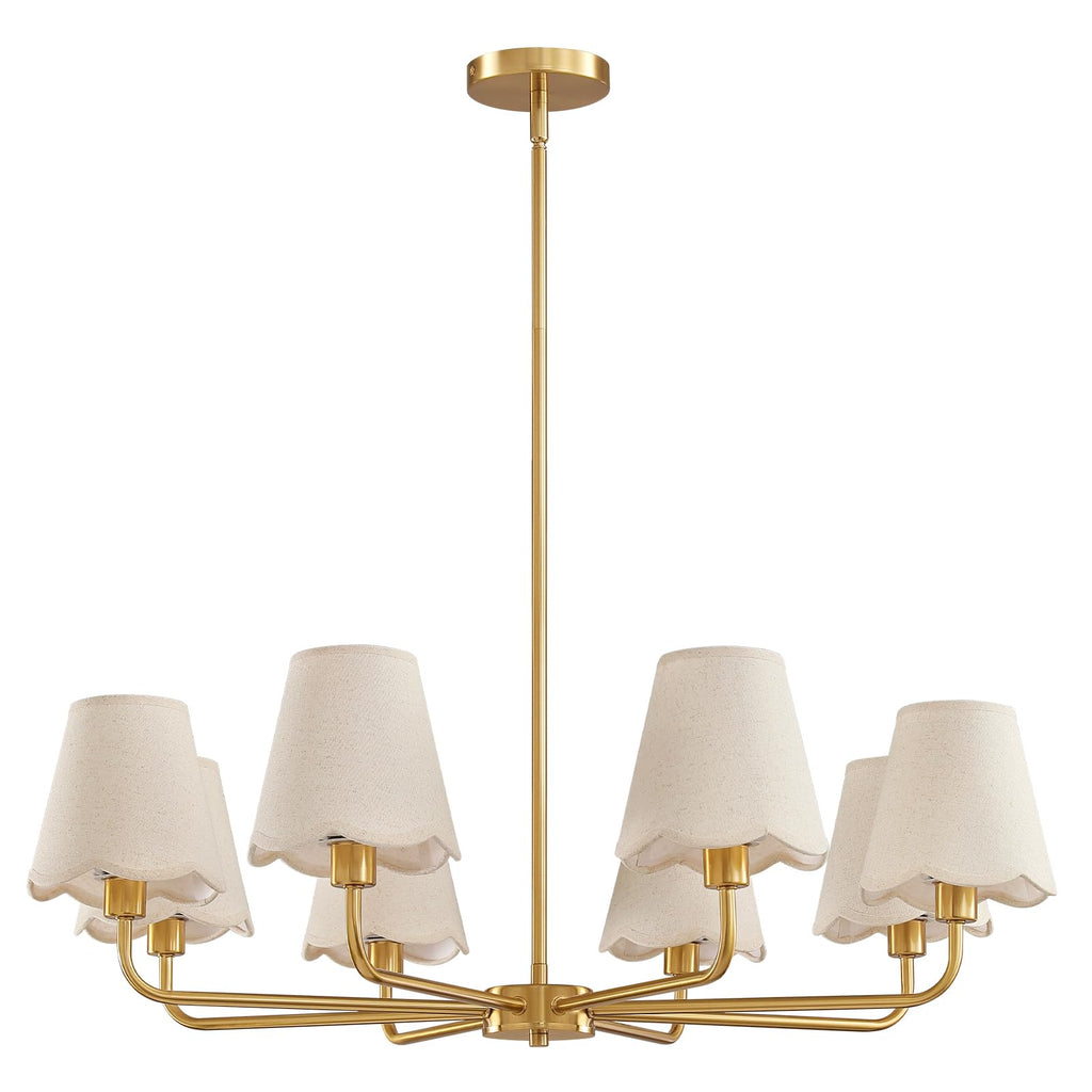 Vintage Sleek Lampshade Chandelier