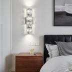 Elegant Polygonal Crystal Wall Light
