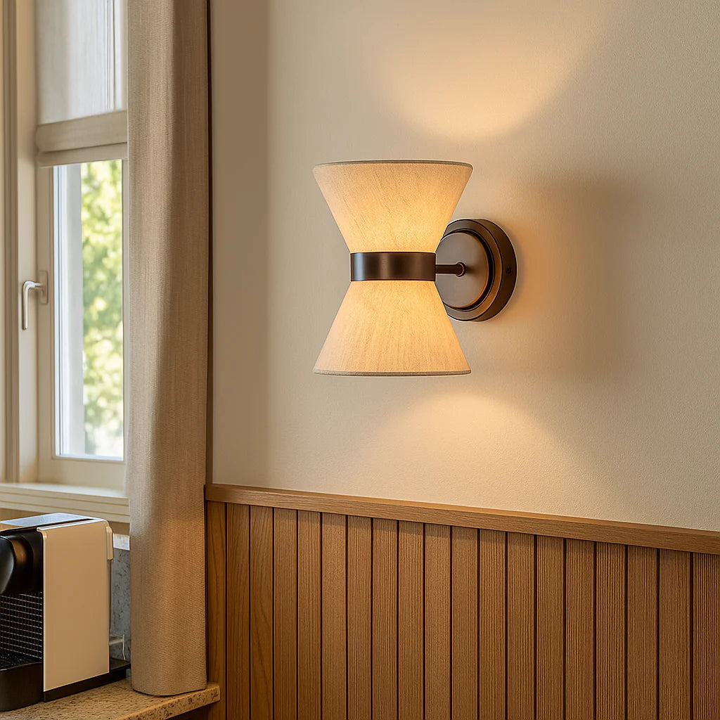 Modern Minimalist Silk Wall Light