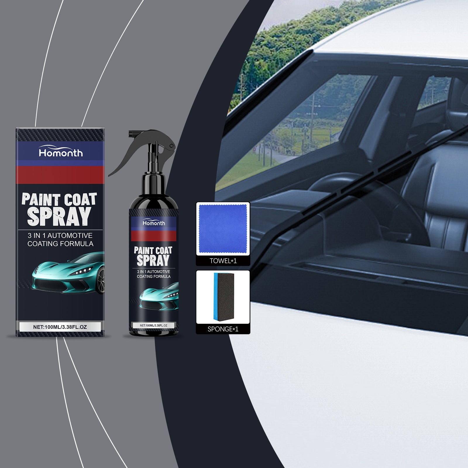 Car 3-in-1 Ceramic Paint Spray