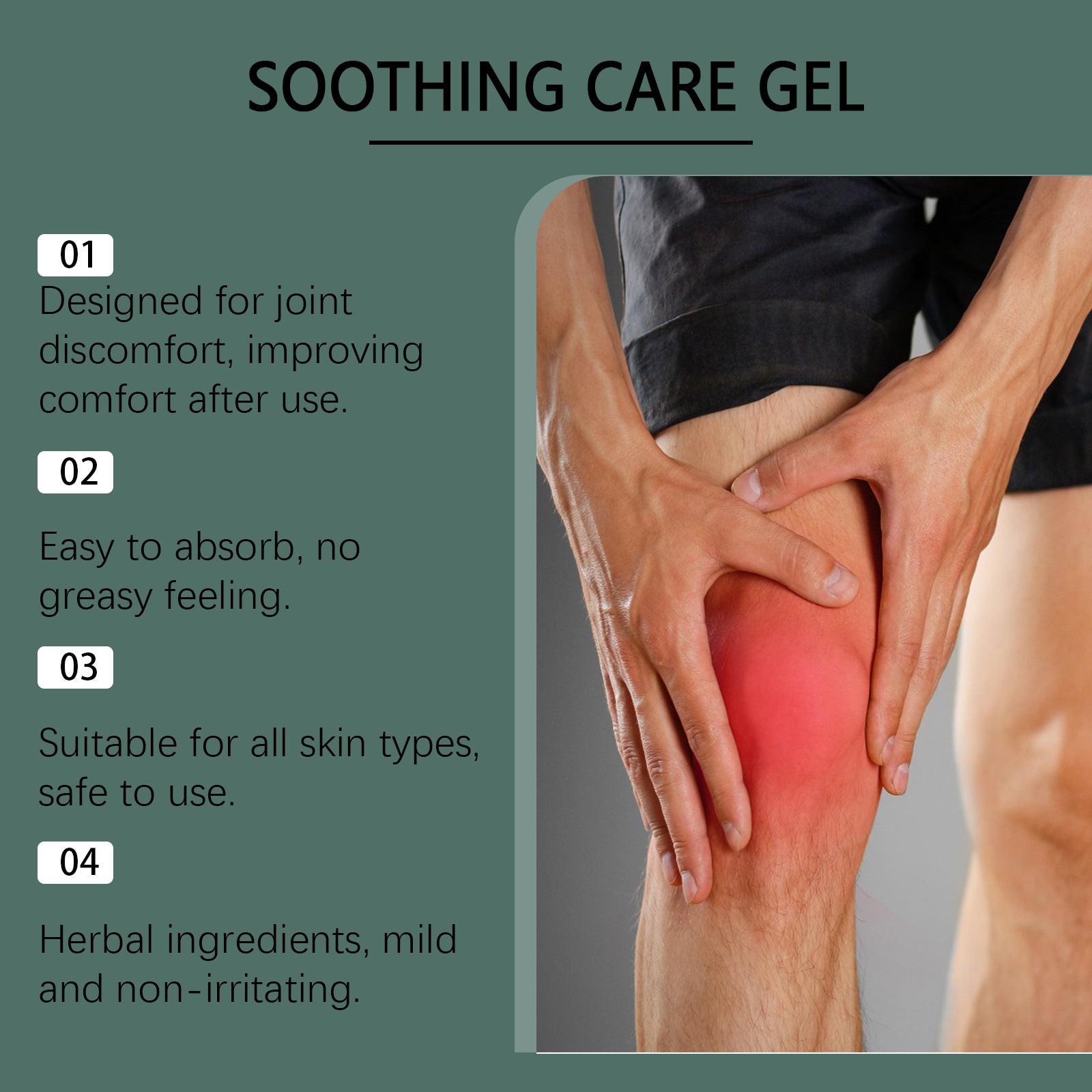 Knee Wrist Relief Discomfort Joint Massage External Care Gel
