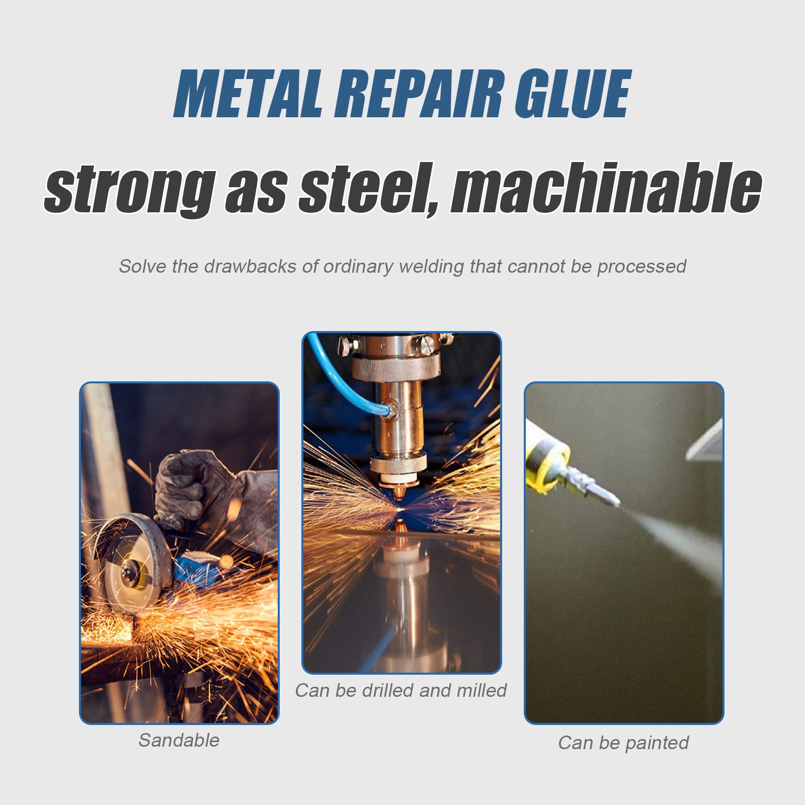 Metal Casting Sand Hole Crack Electric Welding Strong Glue High Temperature Resistant Welding Glue