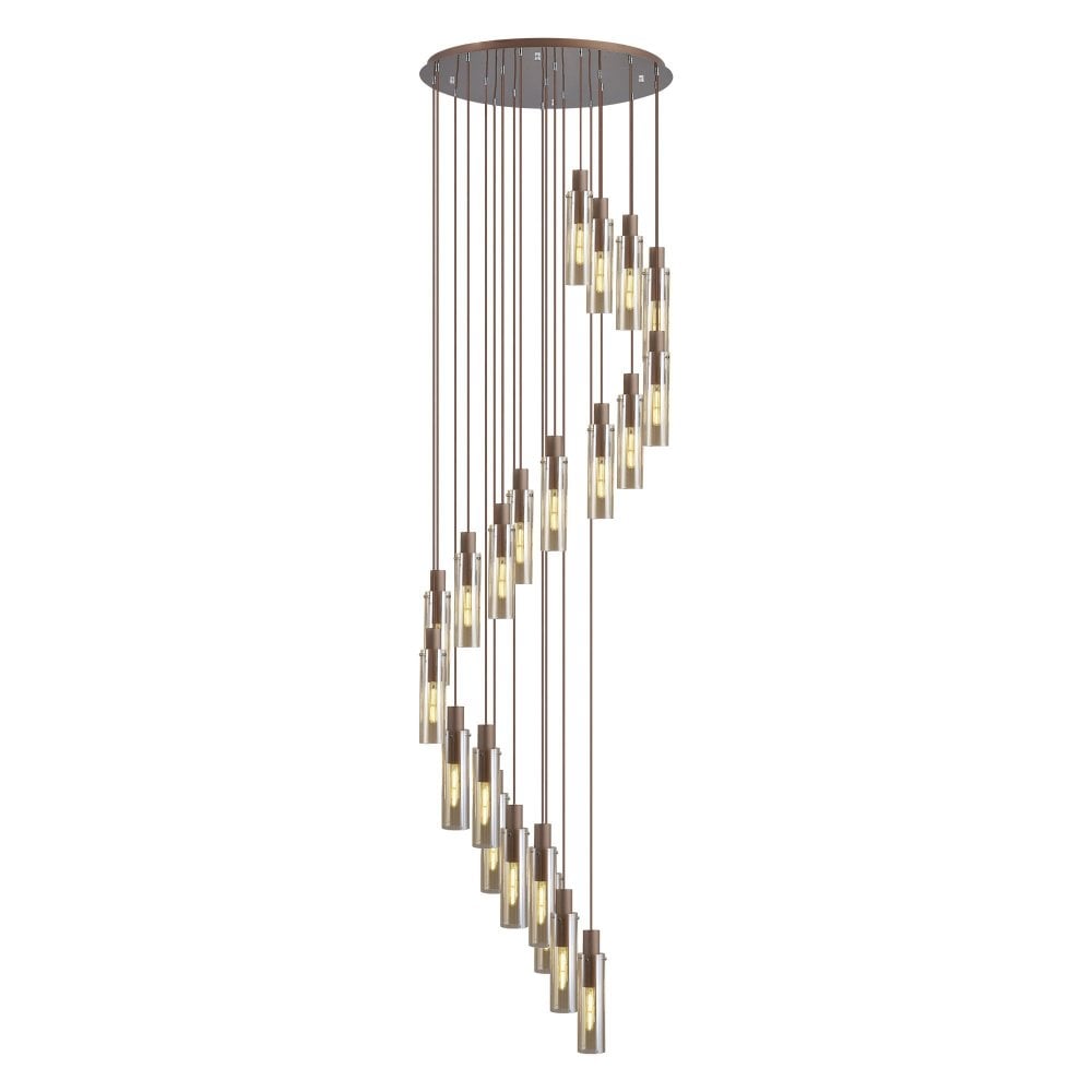 Classical Flowing Silhouette Glass Pendant Light